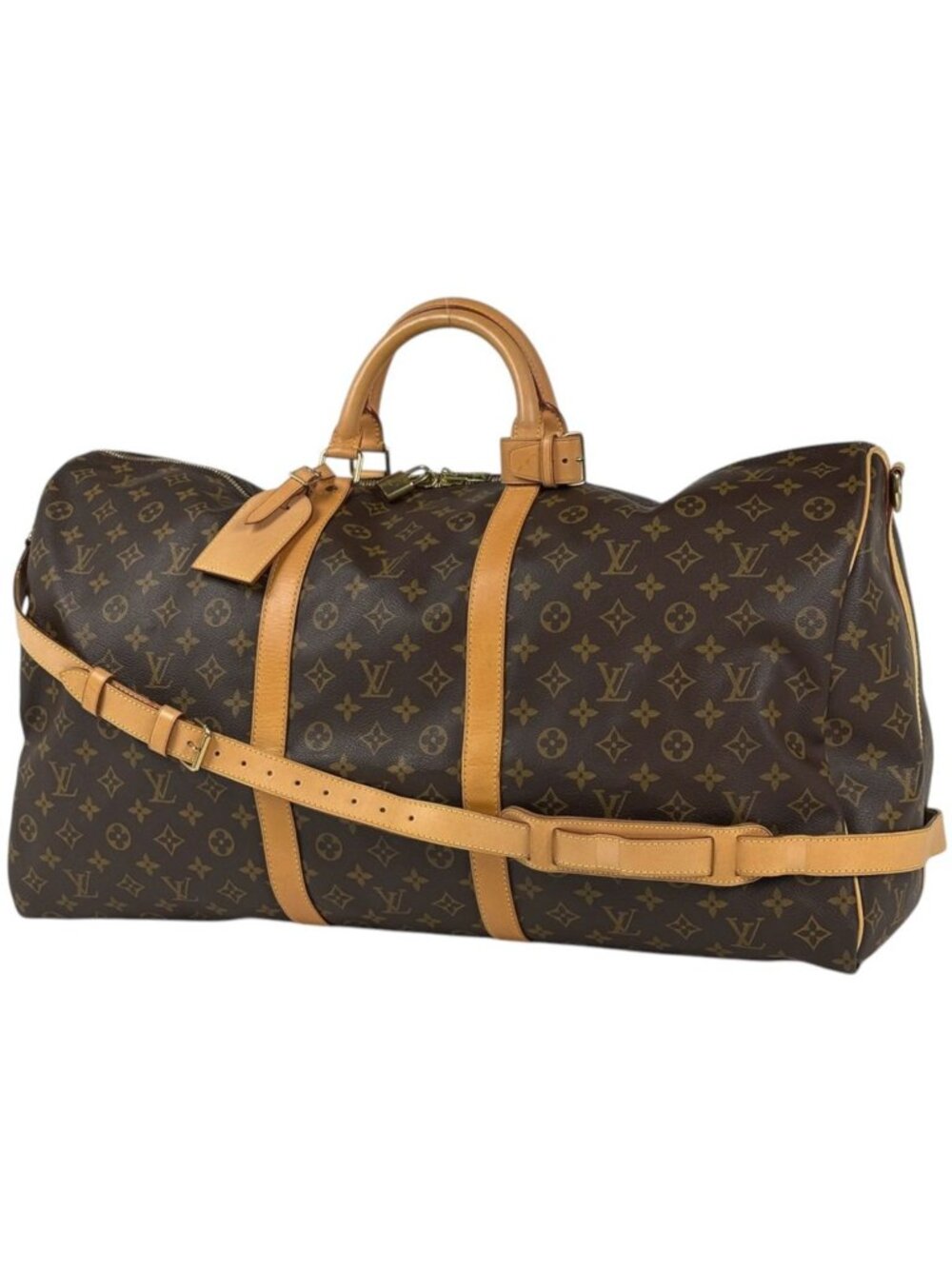 Louis Vuitton Keepall Bandouliere 60 Boston Bag 2-Way Monogram Brown
